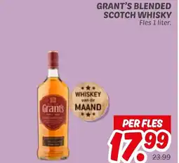 Dekamarkt Grant's blended scotch whisky aanbieding