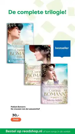 The Read Shop Pakket Bomann: De vrouwen van de Leeuwenhof aanbieding