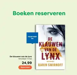 The Read Shop De klauwen van de lynx Verschijnt 13 mei aanbieding