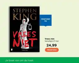 The Read Shop Vrees niet Verschijnt 27 mei aanbieding
