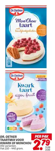 Dekamarkt Dr. oetker taartmix voor kwark of monchou aanbieding