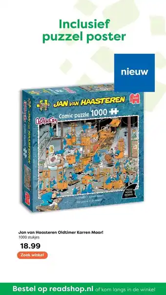 The Read Shop Jan van Haasteren Oldtimer Karren Maar! 1000 stukjes aanbieding