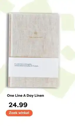 The Read Shop One Line A Day Linen aanbieding