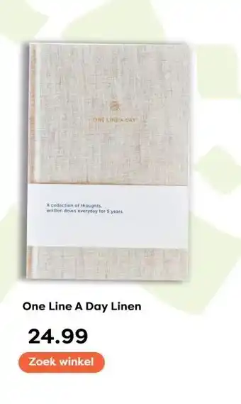 The Read Shop One Line A Day Linen aanbieding