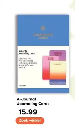 The Read Shop A-Journal Journaling Cards aanbieding