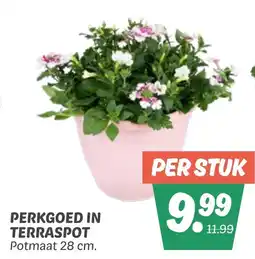 Dekamarkt Perkgoed in terraspot aanbieding