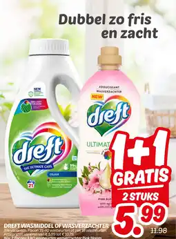 Dekamarkt DREFT WASMIDDEL OF WASVERZACHTER aanbieding