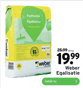 GAMMA Weber Egalisatie 20kg aanbieding