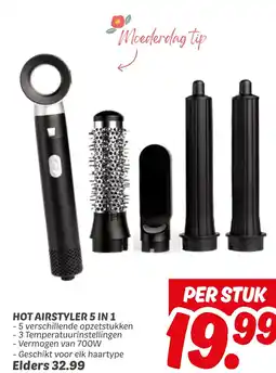Dekamarkt Hot airstyler 5 in 1 aanbieding