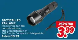 Dekamarkt Tactical led zaklamp aanbieding