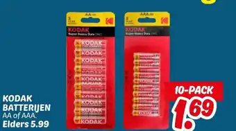Dekamarkt Kodak batterijen aanbieding
