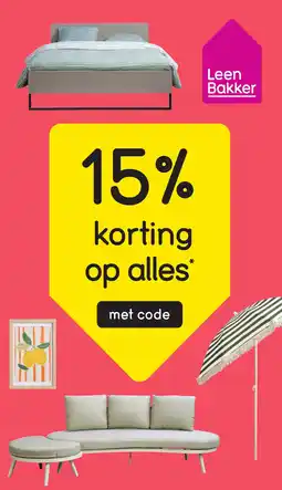 Leen Bakker op alles aanbieding