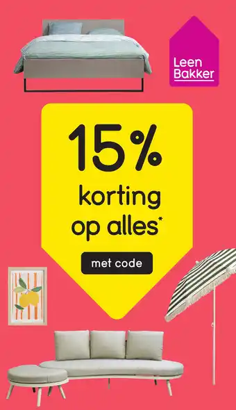 Leen Bakker op alles aanbieding