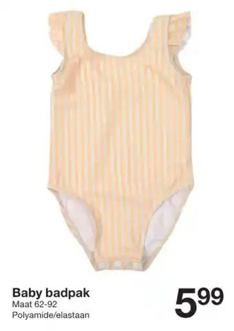 Zeeman Baby badpak aanbieding
