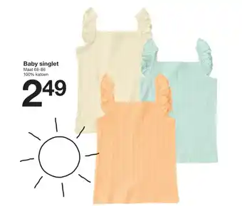 Zeeman Baby singlet aanbieding