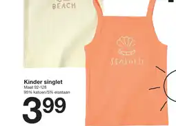 Zeeman Kinder singlet aanbieding