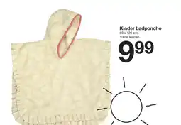 Zeeman Kinder badponcho aanbieding