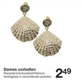 Zeeman Dames oorbellen aanbieding