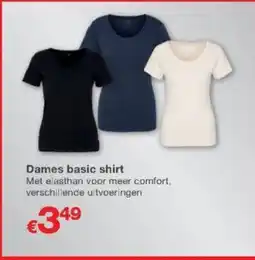 Kik Dames basic shirt aanbieding