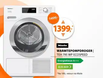 Expert Miele Warmtepompdroger aanbieding
