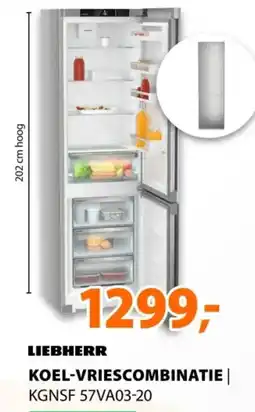 Expert LIEBHERR Koelvriescombinatie aanbieding