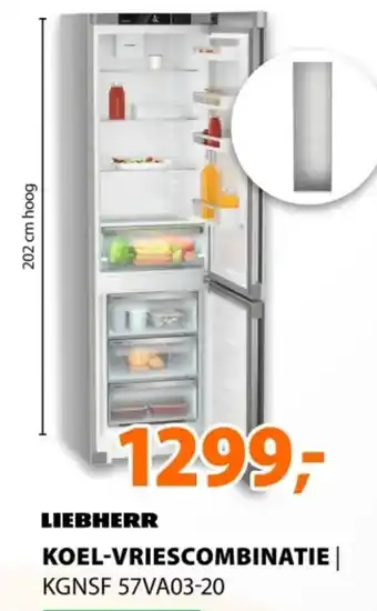 Expert LIEBHERR Koelvriescombinatie aanbieding