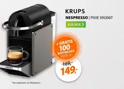 Expert Krups nespresso aanbieding