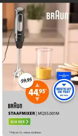 Expert Braun staafmixer aanbieding