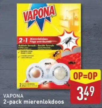 ALDI VAPONA 2-pack mierenlokdoos aanbieding