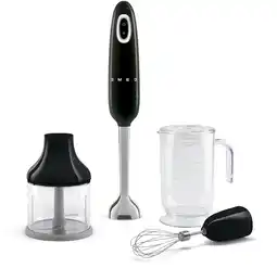 Bol.com SMEG HBF03BLEU - Staafmixer - Zwart - 700W - Met accessoires aanbieding