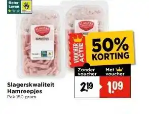Vomar Voordeelmarkt Slagerskwaliteit Hamreepjes aanbieding