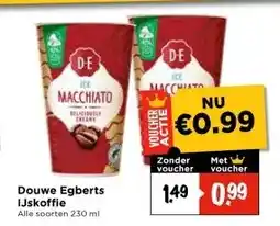 Vomar Voordeelmarkt Douwe Egberts IJskoffie aanbieding