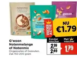 Vomar Voordeelmarkt G'woon Notenmelange of Notenmix aanbieding