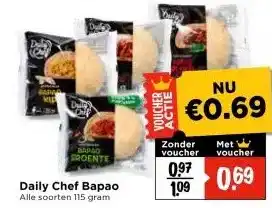 Vomar Voordeelmarkt Daily Chef Bapao aanbieding