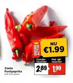 Vomar Voordeelmarkt Zoete Puntpaprika aanbieding