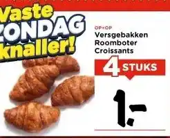 Vomar Voordeelmarkt Versgebakken Roomboter Croissants aanbieding