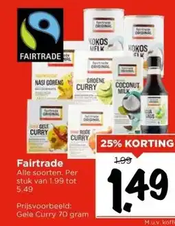 Vomar Voordeelmarkt Fairtrade aanbieding