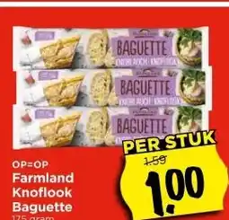 Vomar Voordeelmarkt Farmland Knoflook Baguette aanbieding