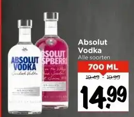 Vomar Voordeelmarkt Absolut Vodka aanbieding