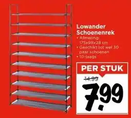 Vomar Voordeelmarkt Lowander Schoenenrek aanbieding