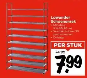 Vomar Voordeelmarkt Lowander Schoenenrek aanbieding