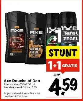 Vomar Voordeelmarkt Axe Douche of Deo aanbieding