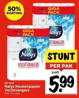 Vomar Voordeelmarkt Nalys Keukenpapier Vochtvangers aanbieding