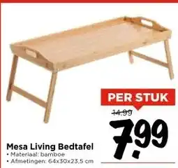 Vomar Voordeelmarkt Mesa Living Bedtafel aanbieding