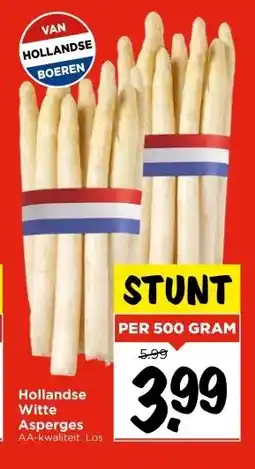 Vomar Voordeelmarkt Hollandse Witte Asperges aanbieding