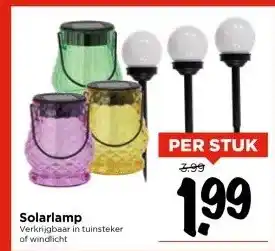 Vomar Voordeelmarkt Solarlamp aanbieding