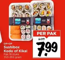 Vomar Voordeelmarkt Sushibox Kodo of Kikai aanbieding