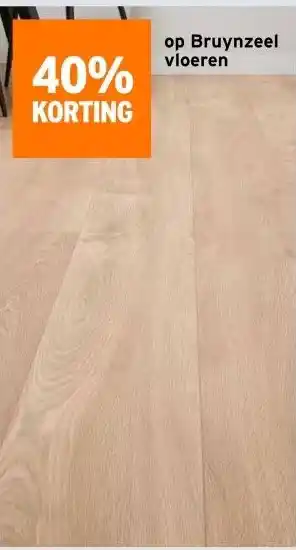GAMMA 40% KORTING op Bruynzeel vloeren aanbieding