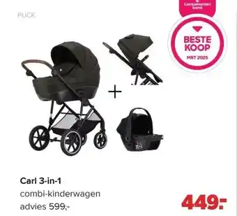 Baby-Dump Carl 3 in 1 aanbieding