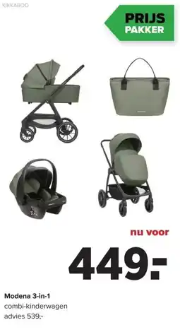 Baby-Dump Modena 3 in 1 aanbieding